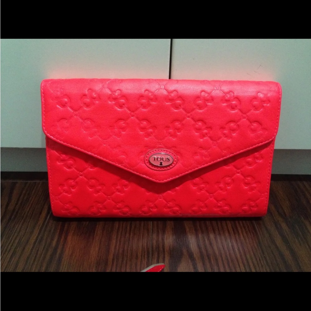 TOUS Bright Pink Clutch/ Cross Body Handbag - Picture 3 of 6